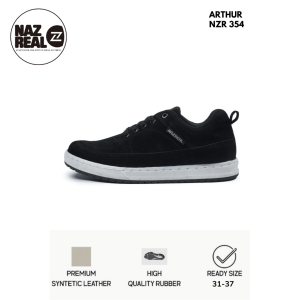 NAZREAL FOOTWEAR - Sepatu Sneakers Anak Terbaru Sepatu Sekolah Anak Arthur Black