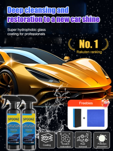 Nano Coating Agent Waxing Glaze Varnish Transfer Fluid Protection Performance Humanized Nozzle Fast And Efficient Stainresistant Towel Sponge Set Car Paint Coating Agent Enhance Brightness