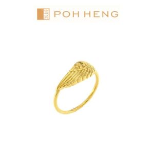Poh Heng Jewellery 22K Freestyle Wing Ring in Yellow Gold [Price by weight]