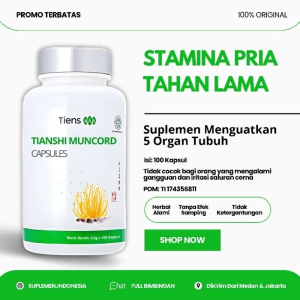 100% ORIGINAL Muncord Tiens – Suplemen Cordyceps Herbal Tahan Lama & Daya Tahan tubuh BPOM