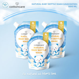 Cottoncare™ Plant-Based Unscented Baby Bottle Wash & Nipple Cleanser Hypoallergenic Dish Cleaner Newborn Toddler Girl Boy Refill