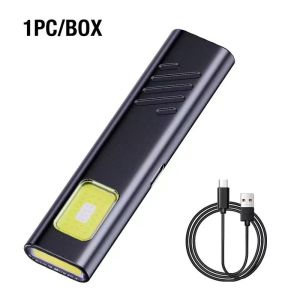 AE Magnetic Attraction COB Ultra-thin portable work light flashlight LED Outdoorpen clip light for auto repair