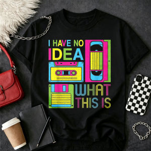 [Local Stock] HBESTY  I Have No Idea What This Is Boys Girls 80s 90s Outfit T-Shirt Vintage Aesthetic Goth Women Clothing High Quality Cotton Tees Top