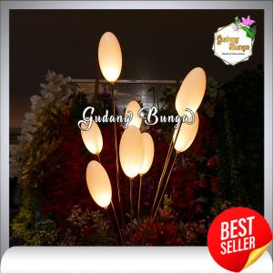 Lampu Standing Telur Artificial Egg 9 Head Tulip Led Stand Lamp Dekorasi Hiasan Event Wedding Pelaminan Home Decor Dan Hias Cafe Hotel Import Premium artifisial Murah