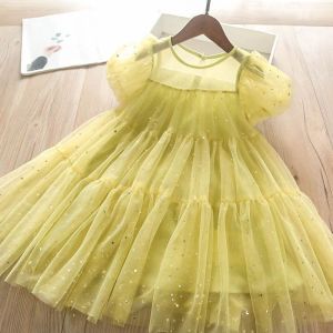 [KIDSFASHIONKOLEKSI]  Dress Musim Panas Anak Perempuan Twinkle Star Puff