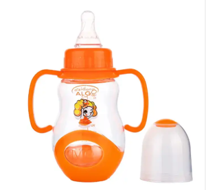 3PCS BOTOL SUSU BAYI DENGAN GAGANG BABY FEEDING BOTTLE ALGO 150ML UNTUK BAYI USIA 3 BULAN KE ATAS BAHAN PP BPA FREE BERKUALITAS BISA DIREBUS DAN MUDAH DICUCI