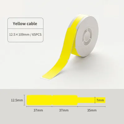 NIIMBOT Cable Tag for D11 D110 D101 H1S Cord Refill Paper Label Tape Roll Waterproof Sticker for NIIMBOT Label Maker Printer
