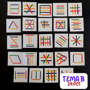 Mainan Edukasi Anak Laki Laki Perempuan 1 2 3 4 5 6 Tahun PAUD TK Balita Montessory Toys Puzzle Menggunakan Stik Ice Cream
