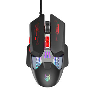 APAYADO T4 Gaming Mouse    12800DPI 1000Hz    6-Button RGB Hardware Macros    Wired USB    Ergonomic Grip    7000FPS Frame Rate