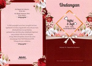 (125 pcs) Undangan Pernikahan Simple Elegan Termurah