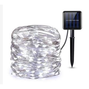 HOMEMORY Christmas Solar String Light 20M Outdoor Chrismas Decor 8 Modes Waterproof Fairy Lamps Decoration