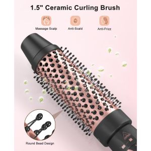 NIMMU Thermal Brush Nimmu Catokan Rambut Curly 4 in 1 Sisir Blow Rambut -Nimmu Curling Iron Set All-in-One