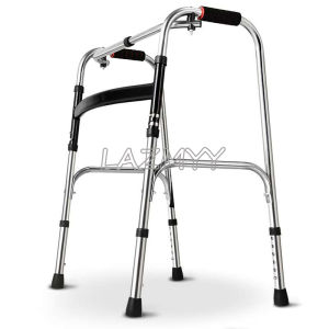 ไม้พยุงเดิน 4ขา วอคเกอร์ อุปกรณ์ช่วยเดิน ช่วยพยุงเดินผู้สูงอายุ 4 ขา รุ่นมาตรฐาน พับเก็บได้ ทำจากอลูมิเนียม Walking Aids