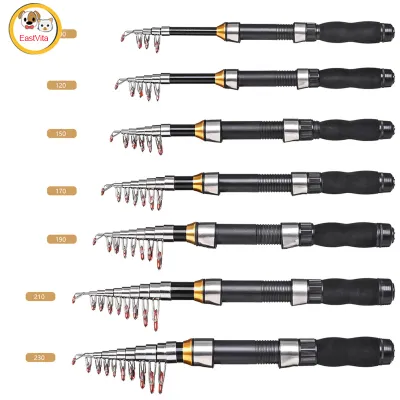 Local delivery Telescopic Fishing Rod 1.0m-2.3m Fishing Rod Glass Rod Super Short Mini bass Bait Casting Fishing Rod