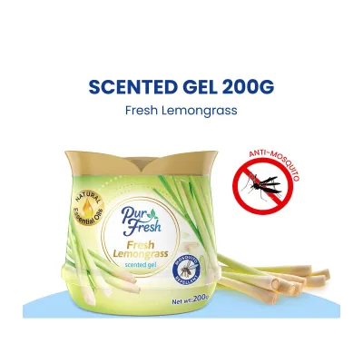 Purfresh 200G Mosquito Repellent Scented Gel -Fresh Lemongrass