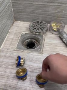 Nắp Bịt Cống Bằng Đồng CNC Thoát Nước Ngăn Mùi Chống Côn Trùng Trong Nhà Vệ Sinh Nhà Tắm Chậu Rửa