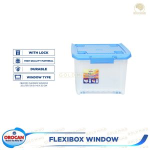 Orocan Flexibox High Quality Storage Box With Cover Lock & Window Type Access