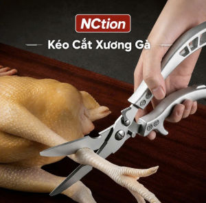 Kéo cắt xương gà NCtion Thép không gỉ thiết kế chắc chắn dễ cầm nắm cắt mạnh mẽ phù hợp cho việc chế biến thực phẩm.