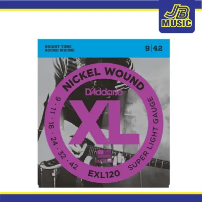 DAddario - EXL120 Super Light 9-42 Nickel Wound electric strings(Guitar Equipment)(Guitar Strings)