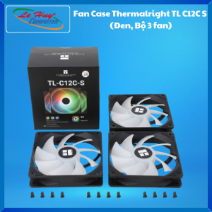 Fan Case Thermalright TL-C12C-S (Đen Bộ 3 fan) - Hàng Chính Hãng