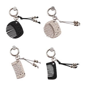 Fashionable Static Resist Hair Comb Keychain Lightweight Travel Essential Perfect Gift For Women And Daily Use