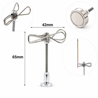 Magnetic Mosquito Coil Holder Stainless Steel Stand Adjustable Clip Anti Fall Incense Burner Tray Camping Outdoor