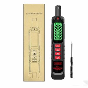 Adjustable Sensitivity Combustible Gas Detector Safe Value LFL Gas Concentration Monitor Leaked Flammable Gas Detector for Gas Tank Leak Water Heater Detection