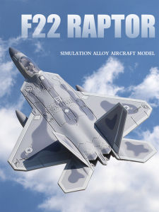 LEO Metal Airplane Model F22 Raptor Stealth Fighter Diecast Toy Aircrafts Collection for Boy Children Kids Toys Hobbies Gift