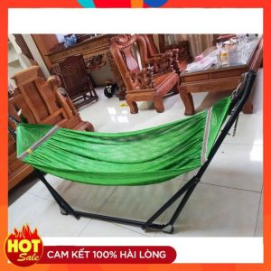 ( GIÁ TẠI XƯỞNG) Võng xếp khung thép sơn tĩnh điện chống han gỉ ống phi 32 CAO CẤP