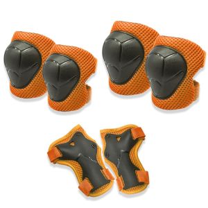 RTH05 Xe Đạp 6PCS Bảo Vệ đầu gối An toàn Miếng Đệm bảo vệ An toàn Cú Đúp Bảo vệ Bánh Răng Thiết Lập Tấm Lót khuỷu tay Bảo Vệ cổ tay Trẻ em Pads Đầu Gối Đặt