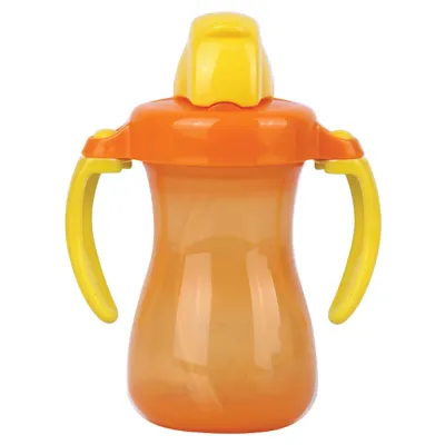 PIGEON Petite Straw Bottle - Orange