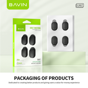 BAVIN CA67 Double Sided Self Adhesive Power Strip Fixator Wall Hanger Strong Suction Cup Sucker Hook Adhesive 4pcs