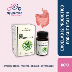 Excelab 12 Probiotics 60s (Bottle) for Gut Healh / V Discharge / Gastric