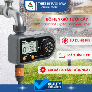 Bộ điều khiển tưới cây tự động RainPoint ITV101P Bộ hẹn giờ tưới cây sử dụng pin Độ bền cao Dễ dàng cài đặt sử dụng cho hệ thống tưới tự động tưới ban công tưới sân vườn tưới sân thượng