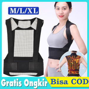 Magnetik Terapi Punggung Penghangat Perut Punggung Bahu Rompi Tourmaline Posture Corrector Brace