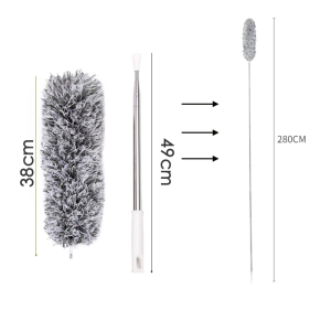 ไม้กวาดหยากไย่ ไม้ปัดฝุ่น 280CM ปรับความงอ ปรับยืดได้ ซักได้ ดักจับฝุ่นดี