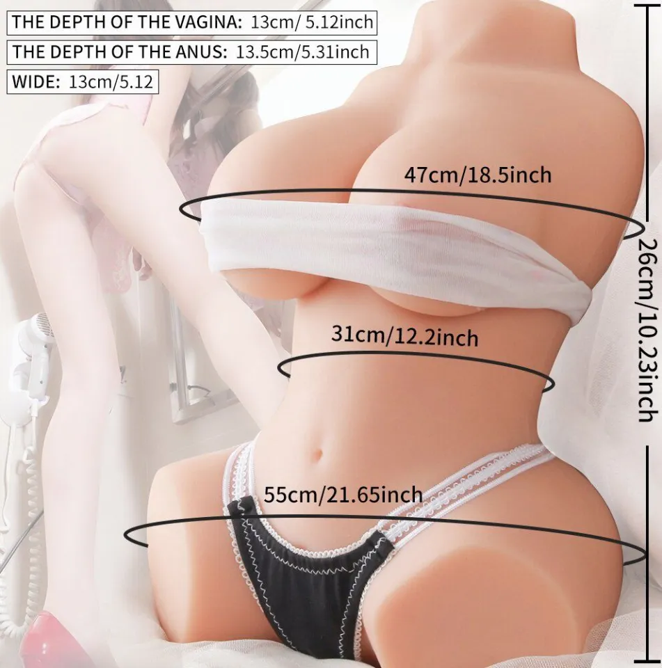 sex doll for men READY STOCK 3D Sexy Butt Half Body Big Boobs Sex Doll Male