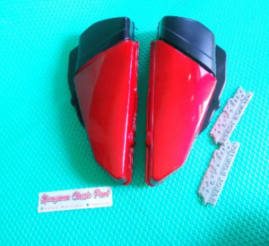 GRATIS ONGKIR - TUTUP BOX AKI RX KING NEW LIMITED EDITION SET EMBLEM MIRIP ORIGINAL