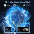 BOT TECH Handheld Fan BT-T700 Portable Jet Fan Rechargeable USB Fans With Strong Wind. 