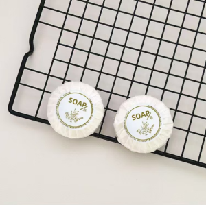 Disposable hotel bath products: toothbrushes shower caps shampoos body washes soaps