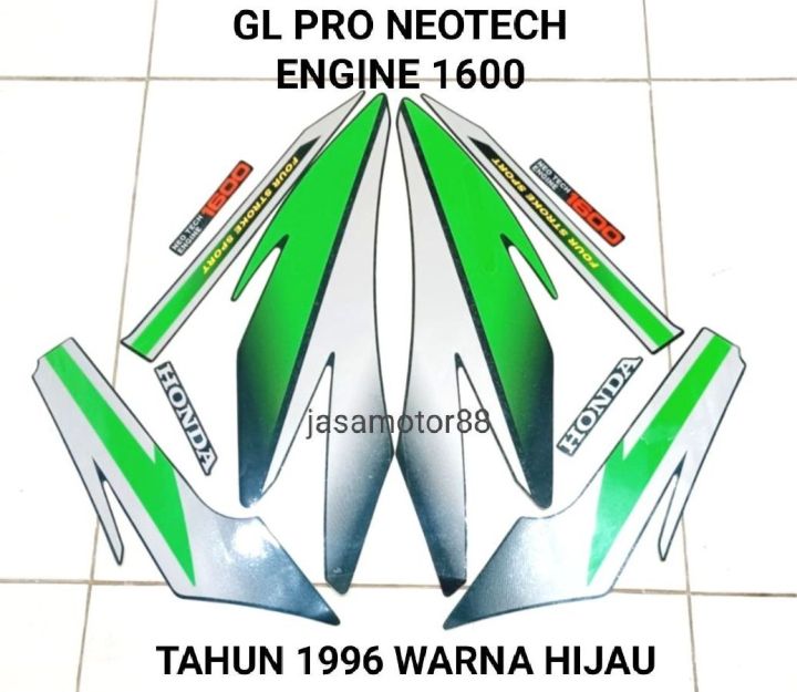 LIS BODY STIKER GL PRO NEOTECH ENGINE 1600 TAHUN 1996 WARNA HIJAU ...