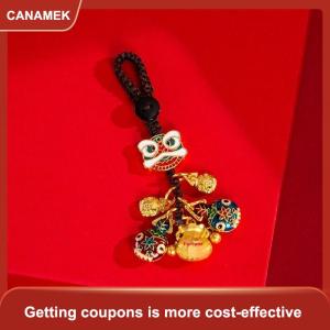 【CANAMEK】 Fortune God Keychain Túi phụ kiện đa năng ủng hộ Đảng treo mặt dây chuyền phong cách Trung Quốc trang trí