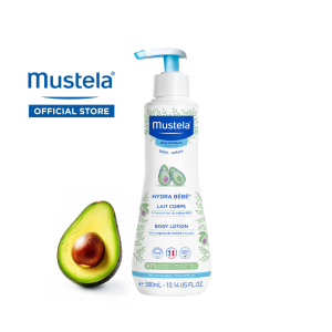 MUSTELA Hydra Bebe Body Lotion With Organically Farmed Avocado for Normal Skin (300ml /10.14fl.oz)