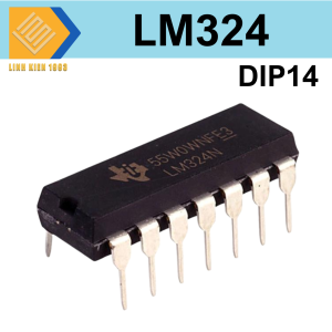 IC LM324 DIP-14 (LM324N) (IC khuếch đại thuật toán OpAmp)