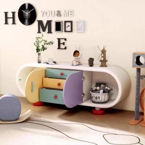 Living room TV cabinet decorative cabinet modern painted display cabinet storage cabinet minimalist storage cabinet