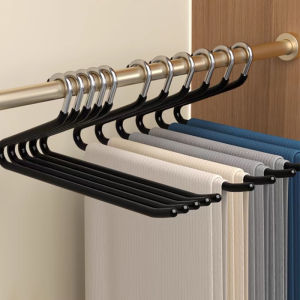 Tawii. 50PCS Set Z Shape Trousers Hanger Dipping Plastic Open End Non-Slip Pants Hanger Easy Storage
