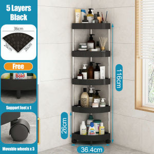 Corner Triangular Corner Rack Corner Rack Trolley Rack Bathroom Floor Multi-Layer Finishing Rack Storage Rack Bedside