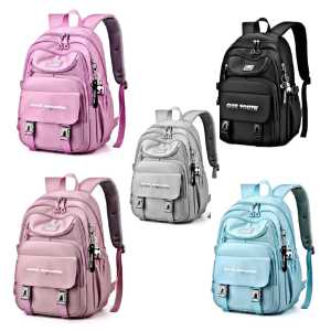 Tas Ransel Anak Laki-Laki & Perempuan Tahan Air Polyester Gaya Korea