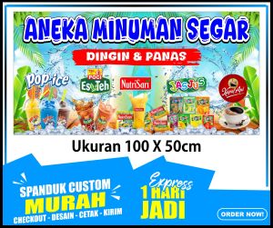 Banner ANEKA MINUMAN SEGAR Spanduk ANEKA MINUMAN SEGAR ukuran 100x50 / Banner ANEKA MINUMAN SEGAR Spanduk ANEKA MINUMAN SEGAR ukuran 100x50