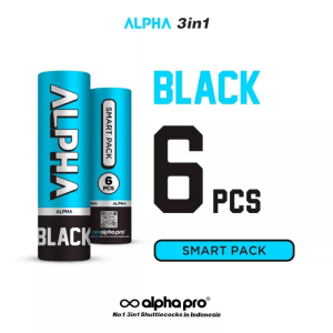 ALPHA Black 3 in 1 Kok Bulutangkis Shuttlecock Badminton Speed 75 76 Original Isi 6pcs